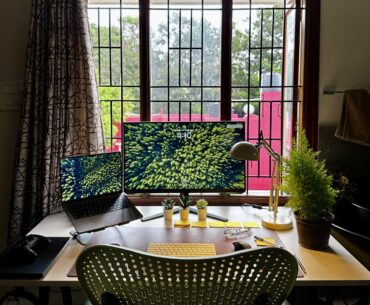 My cozy desk setup