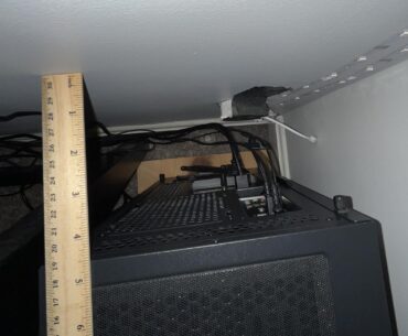Is this enough space between the rear end of my pc and the wall?