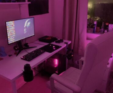 bedroom setup