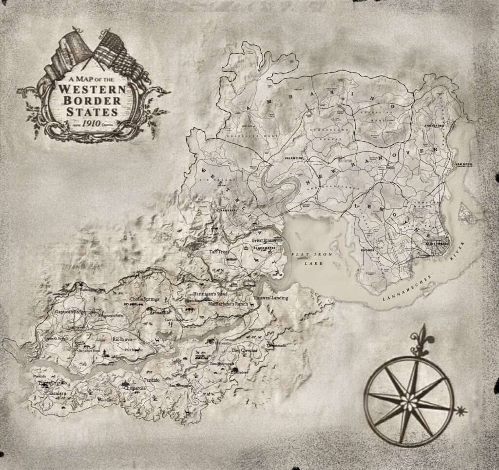 I combined both red dead maps together to make a master map