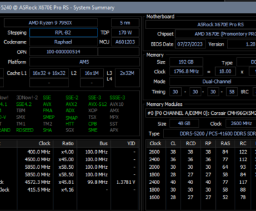 Ryzen 7950x w/4x48gb DDR5 5200 CAS 38... where do I start tweaking this? It doesn't boot at 4800mhz/1.25v which is what I was hoping for. Should I start by moving up the MHZ bit by bit? Do I adjust the secondaries as indicated on this HWINFO chart?