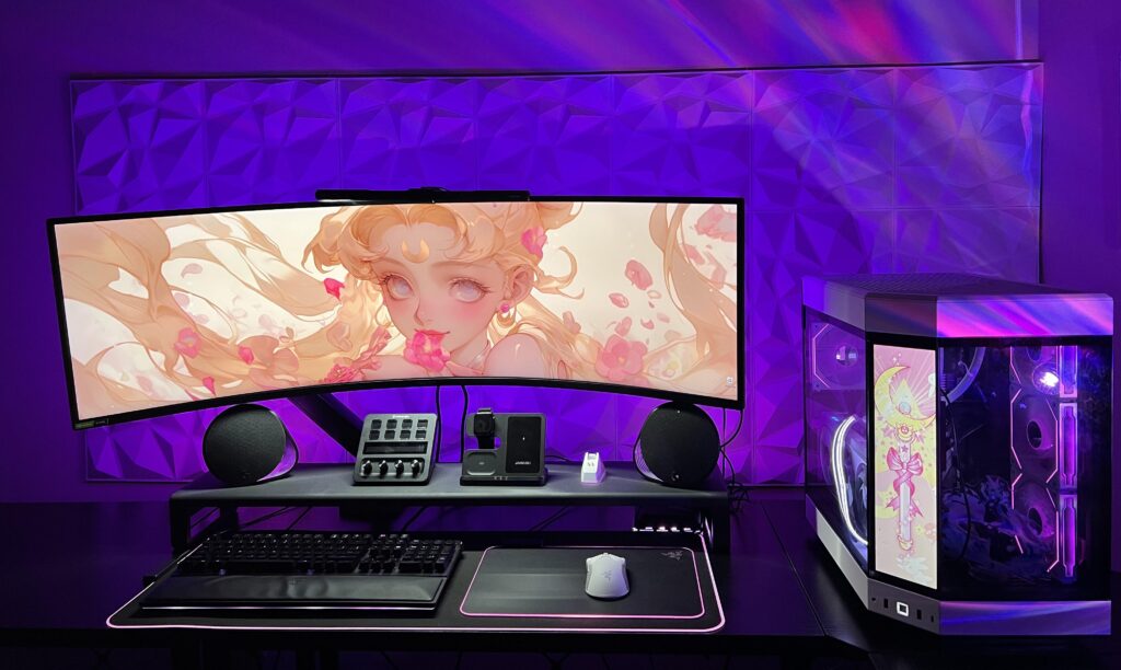My chill set-up featuring Sailor Moon My chill set-up featuring Sailor Moon