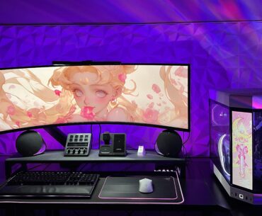 My chill set-up featuring Sailor Moon