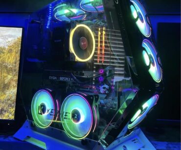 My first ever PC build I made sure to build a spaceship hehe