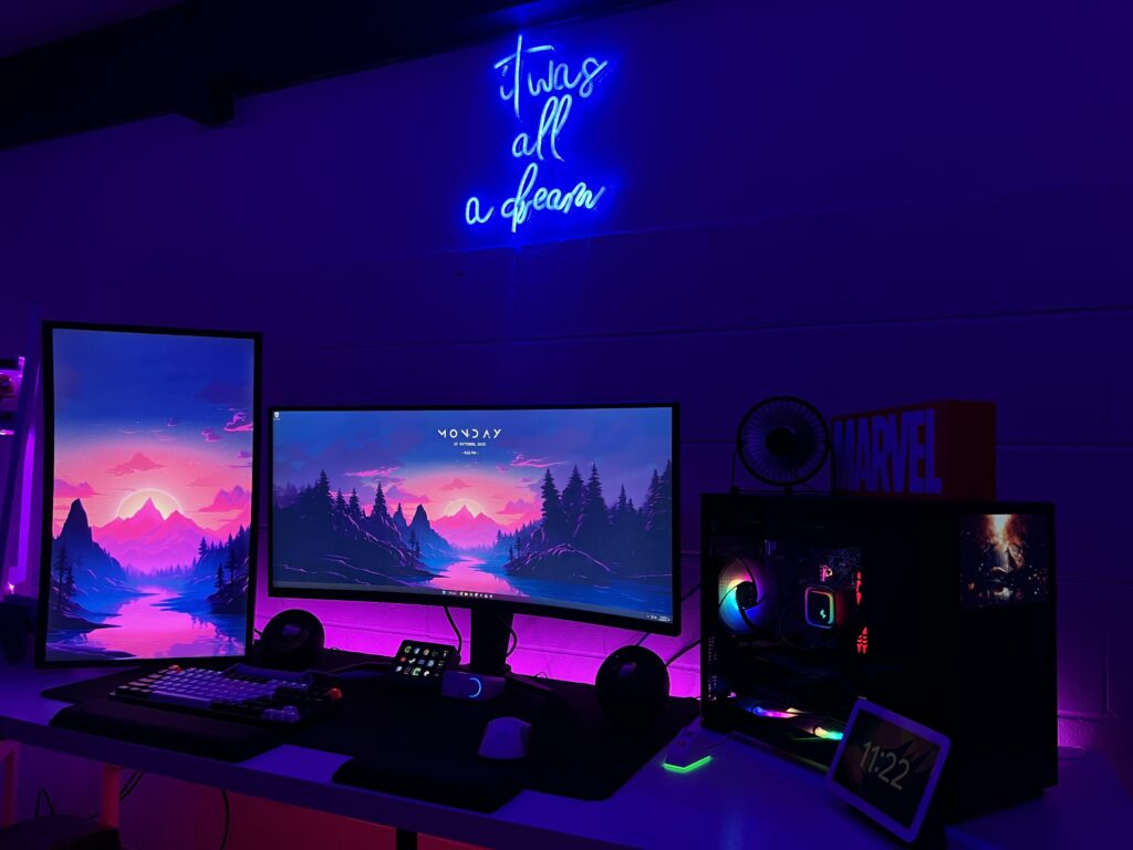 My setup in the garage
