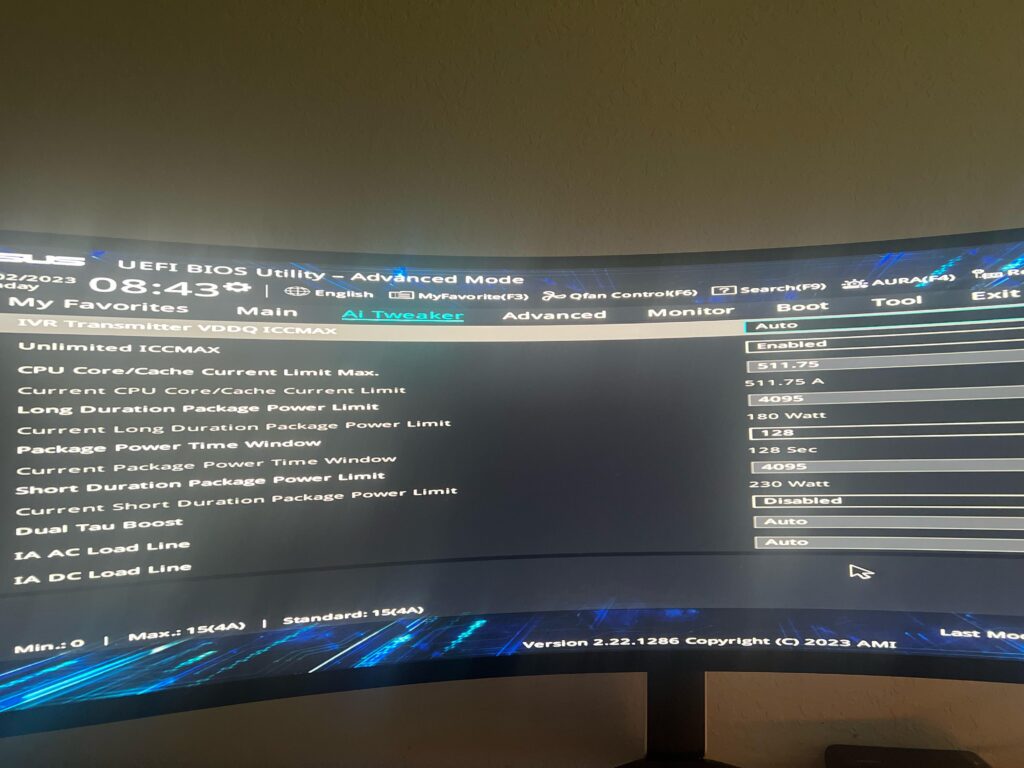 I was messing with my ai bios overclock. PLEASE HELP.