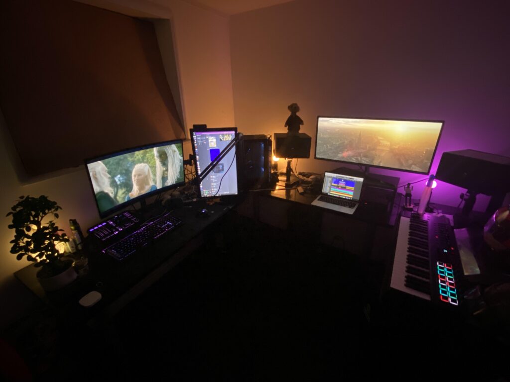 my music/gaming setup (give critique if you want:3)