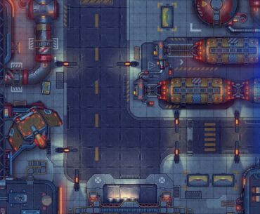 Czepeku Sci-Fi - Cyberpunk Airbase! [39x60]