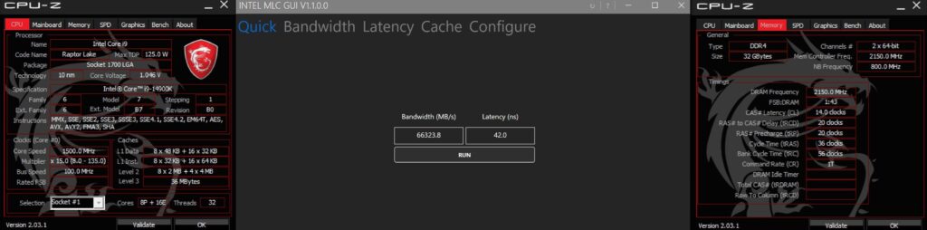 14900K ram latency