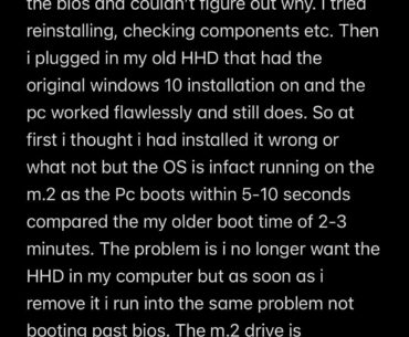 OS issue