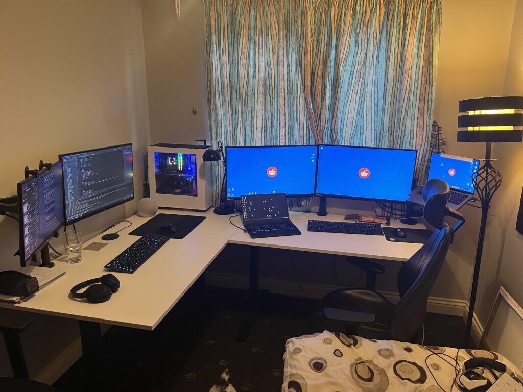 Personal and work setup corner