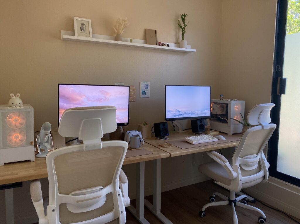 Me and my boyfriend’s setup