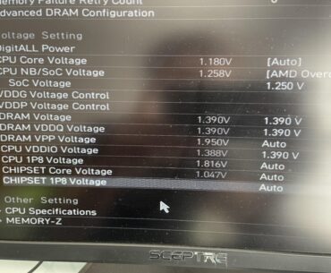 Is this VPP voltage normal? I’ve never messed with it (6200mhz cl30) but it seems extreme. Others say theirs is 1.8v