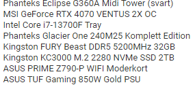 Looking to buy a new PC, how does these specs look. Anything I should change?