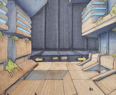 The nice side of the wall, from my sketchbook.