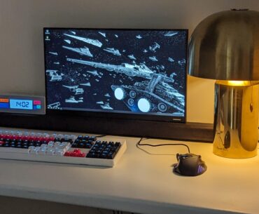 Aside from the monitor size, could I have some suggestions on how to improve my basic battlestation please. It looks unispiring