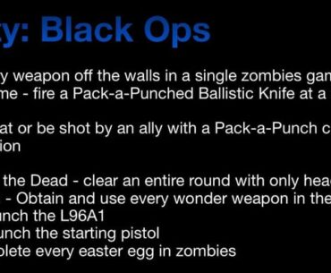 Custom Zombies achievements - Bo1