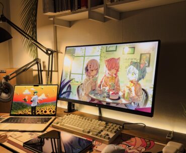 Desk setup when my parents aren’t at home 💀