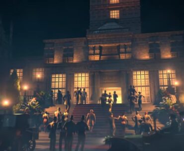 Where is the actual entrance to Rhodes Manor in Dead of the Night?