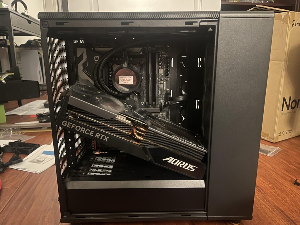 Spent 2 months meticulously planning the perfect parts for my first PC. Didn’t realize just how big the GPU was….