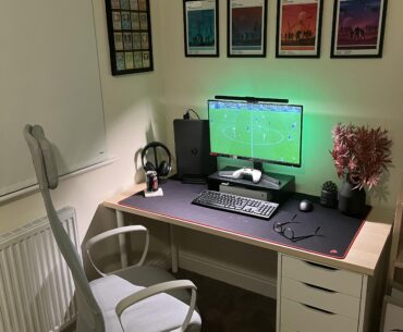 Muddled together ikea / Amazon set up. Thoughts on how to improve?