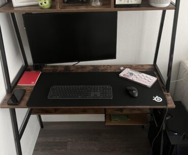 Humble little apartment setup for the next year. Any advice for improvement?