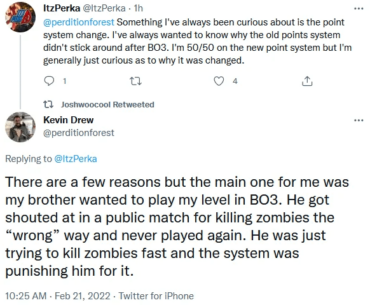 Ever wonder why the point system was changed in Zombies starting Bo4?
