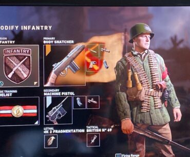 Infantry class set up