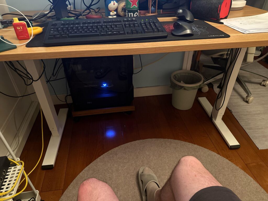 What can I use to extract the heat from under my desk?