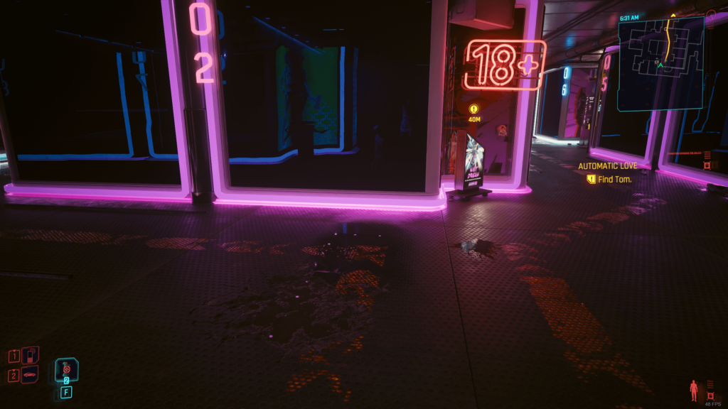 I love Cyberpunk, but why does a sex club have potholes and patches of water on its floors?