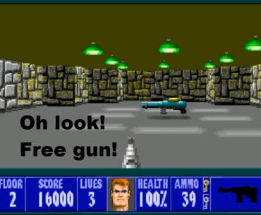 How Much Has Changed with FPS Games? Playing Wolfenstein 3D Spear of Destiny (PC/DOS - 1992)