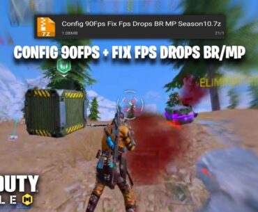 CONFIG 90FPS IN COD MOBILE | FIX FPS DROP BR/MP | CODM CONFIG