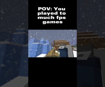 POV: You played to much fps games  #minecraft #funny #fps