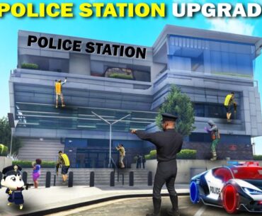 GTA 5 : Franklin Shinchan & Pinchan Upgrade Their Ultimate Police Station GTA 5 !