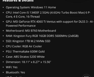 Build advice