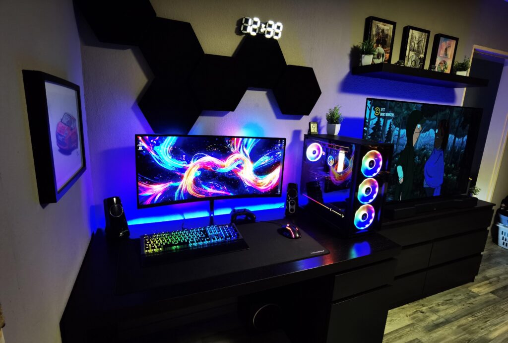 My small all Black Battlestation