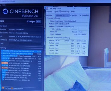I7 7700K Delid Result Conductonaut, 5.3GHZ 1.44V 82C max (on air)