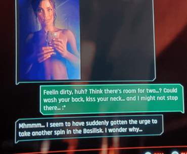 Has anyone else received this... incredibly hot text from Panam? I just got it for the first time, and I'm 130 hours into the game.