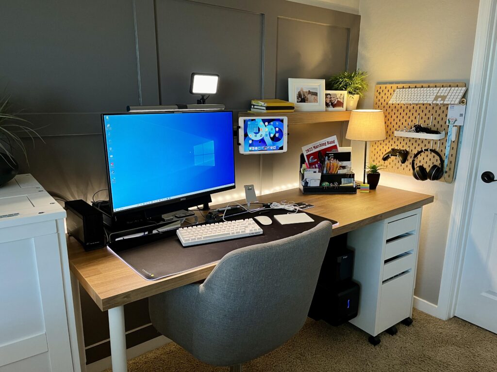 Still need to do more decorating but my office and gaming lair is coming together Still need to do more decorating but my office and gaming lair is coming together
