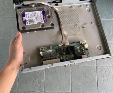 Found this 4TB WD purple drive in recycling attached to the CCTV DVR