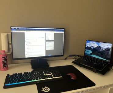 My setup for schoolwork (still in progress)