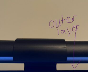 Will I harm the screen by clipping the monitor light bar here?
