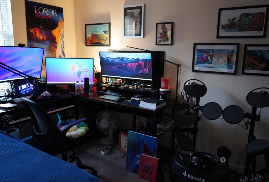 Got my first job out of college last year & have been slowly making additions to the setup!