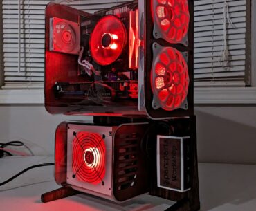DIY case. My niece's mother asked me what I could do with $200 to get my niece a gaming pc. Fortunately I have a lot of spare parts and enjoy building things off the cuff.