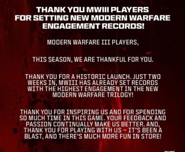 Modern Warfare 3 Zombies is a massive success with high player counts