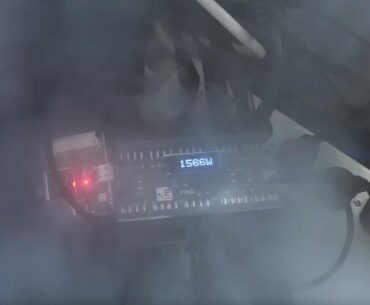 AMD's new 96-core Threadripper CPU required two power supplies during LN2 overclocking (source: der8auer on YouTube)