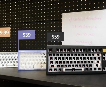 KBM68, GAS67, and WK870 Giveaway - These are budget mech keyboard entry tickets.