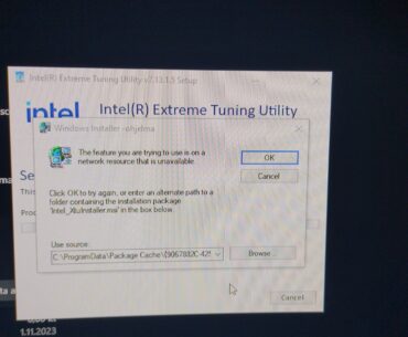 Help cant uninstall xtu
