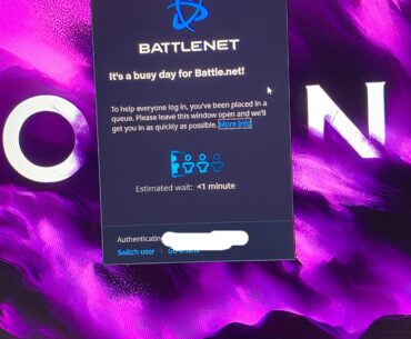 Waiting window in Battle Net