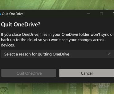 Microsoft won’t let you close OneDrive on Windows until you explain yourself